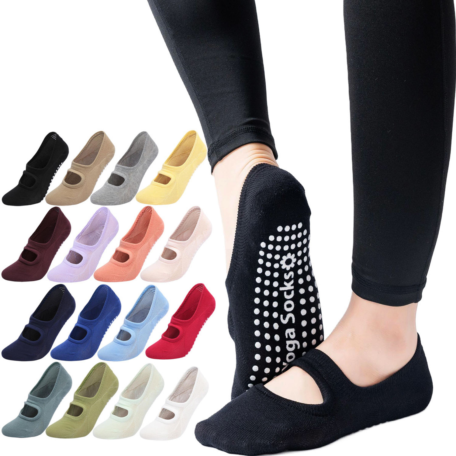 Pilates Yoga Ballet - High Quality Women Yoga Socks Anti-Slip