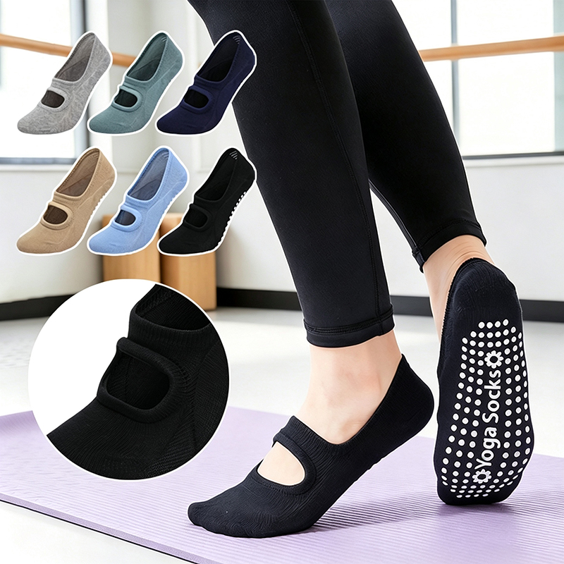 Pilates Yoga Ballet - Women Anti-slip Backless Yoga Socks Plus