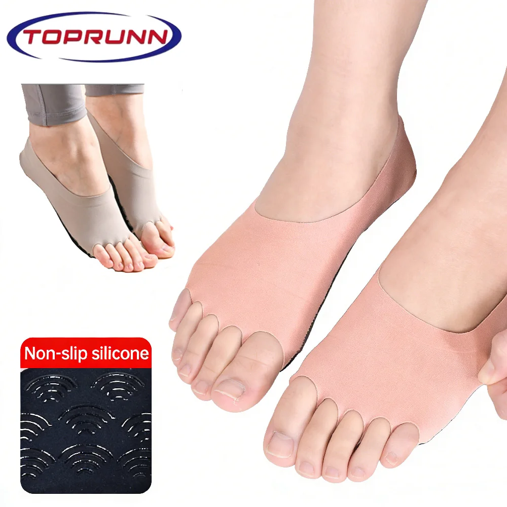 Pilates Yoga Ballet - 1Pair Toeless Yoga Socks for Women,Pilates