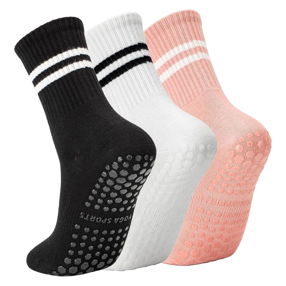 Pilates Yoga Ballet - Yoga Pilates Socks with Grips for