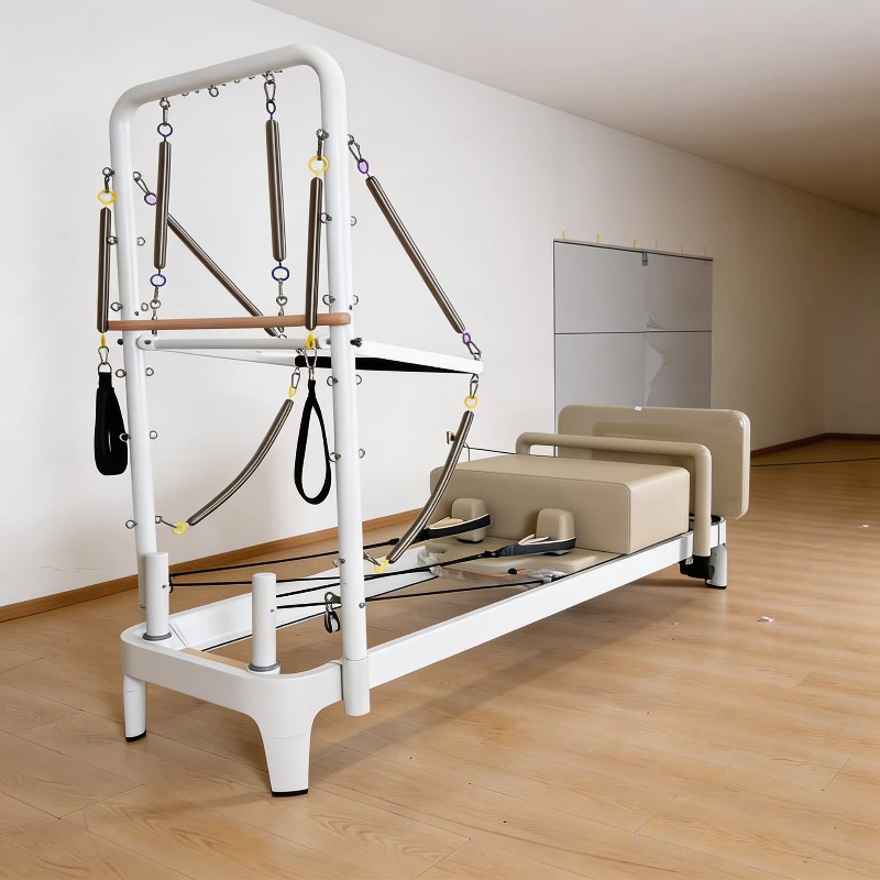 White Pilates Reformer Bed Cor - Pilates Yoga Loft ulasan dan harga