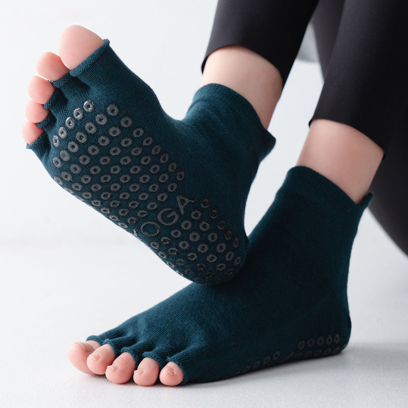 Yoga Socks Half Toe Anti-Slip  - Pilates Yoga Ballet ulasan dan harga