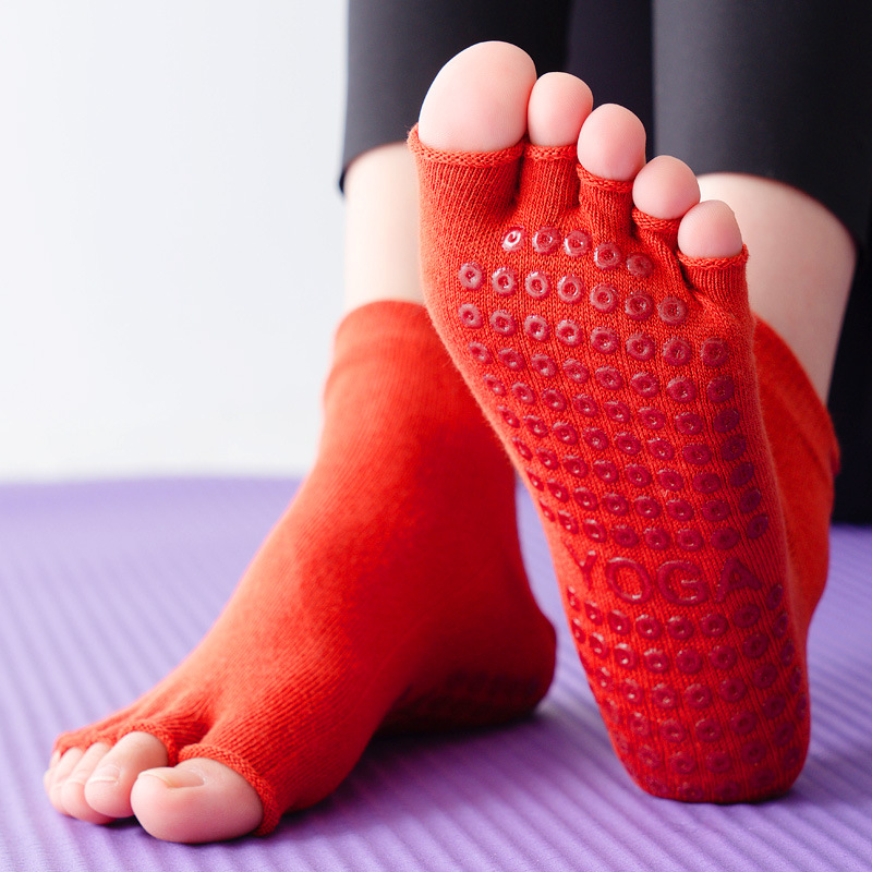 Yoga Socks Half Toe Anti-Slip  - Pilates Yoga Ballet ulasan dan harga