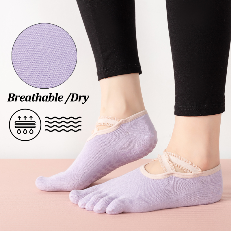 Ladies Non-Slip Pilates Socks  - Pilates Yoga Ballet ulasan dan harga