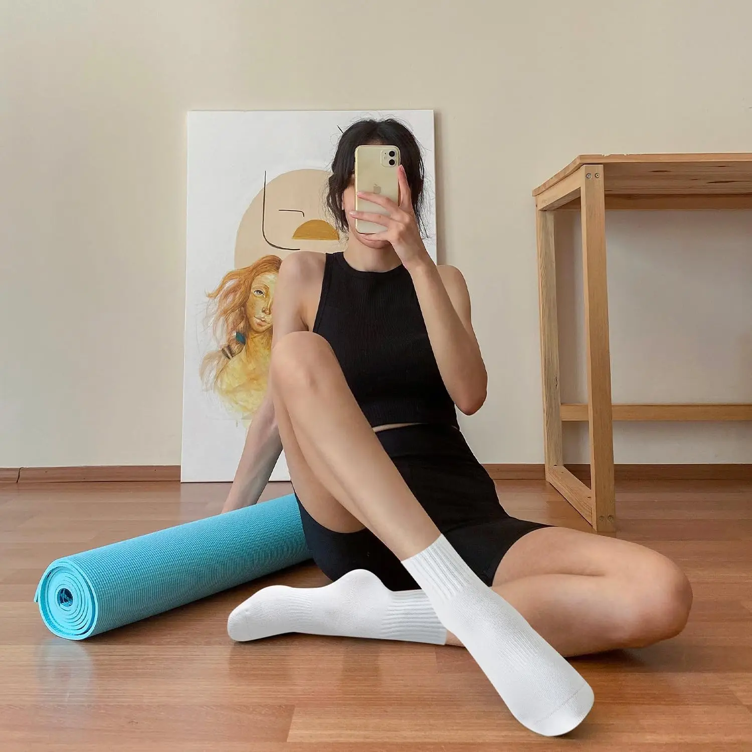 4 pairs of women's yoga socks, - Pilates & Yoga Unleashed Studio Tuckahoe ulasan dan harga