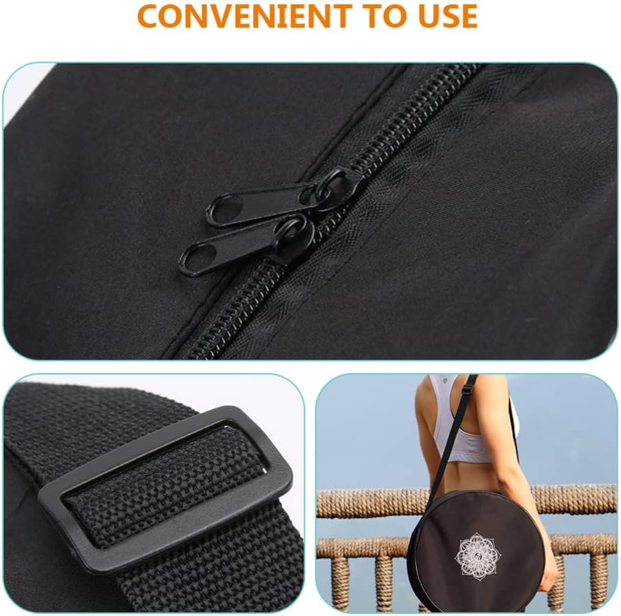 Yoga Wheel Bag Nylon Black Man - Pilates Yoga Circle ulasan dan harga