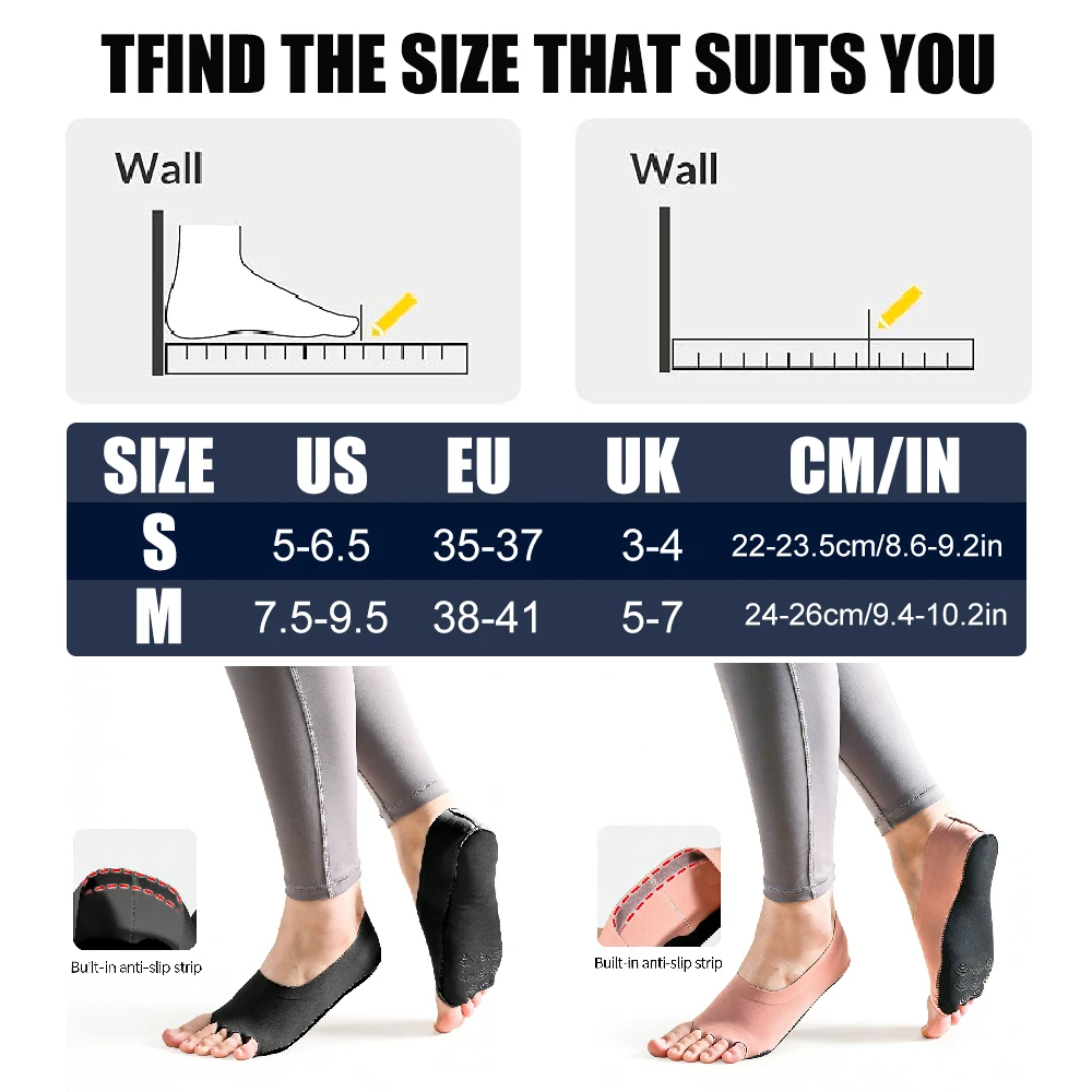 1Pair Toeless Yoga Socks for W - Pilates Yoga Ballet ulasan dan harga
