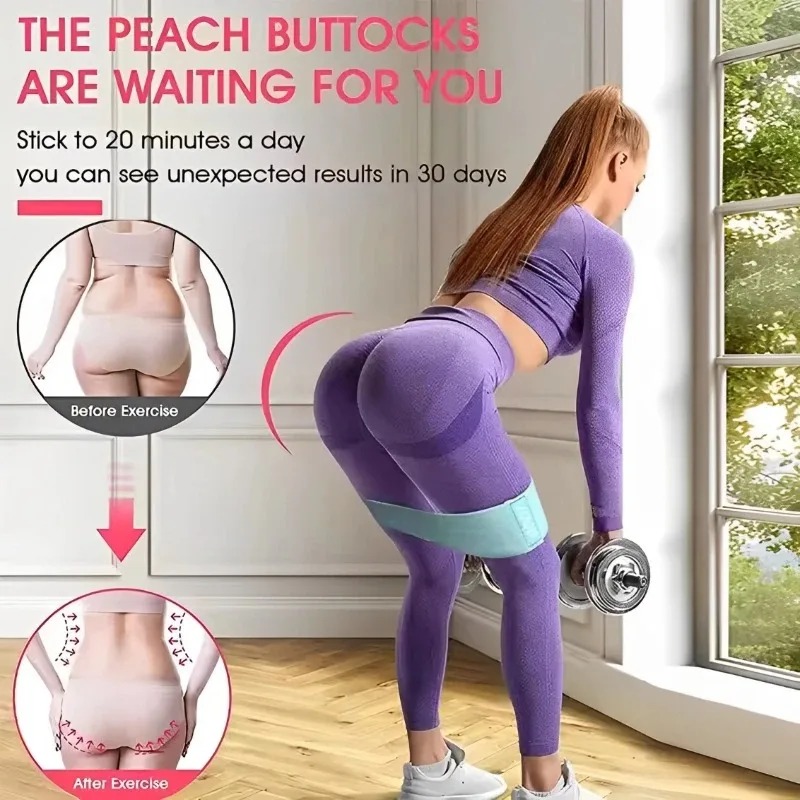 3Pcs Fabric Resistance Hip Boo - Pilates Yoga Circle ulasan dan harga