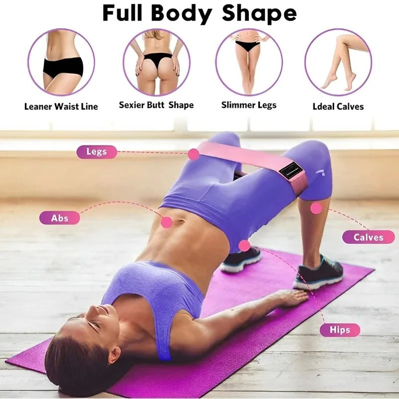 3Pcs Fabric Resistance Hip Boo - Pilates Yoga Circle ulasan dan harga