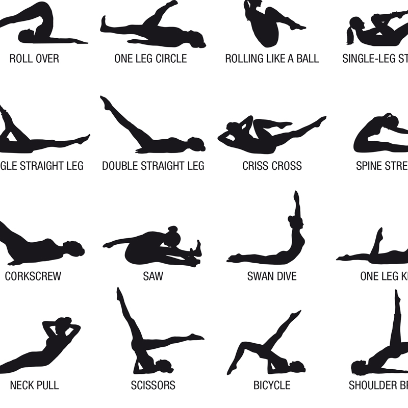 Frameless Pilates Workout Char - Pilates With Yoga ulasan dan harga