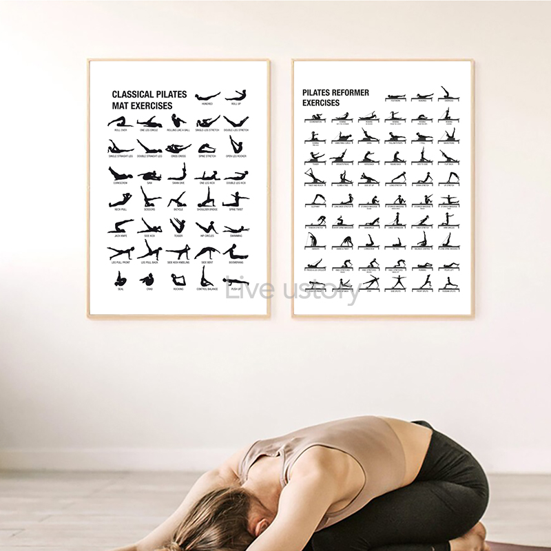 Frameless Pilates Workout Char - Pilates With Yoga ulasan dan harga