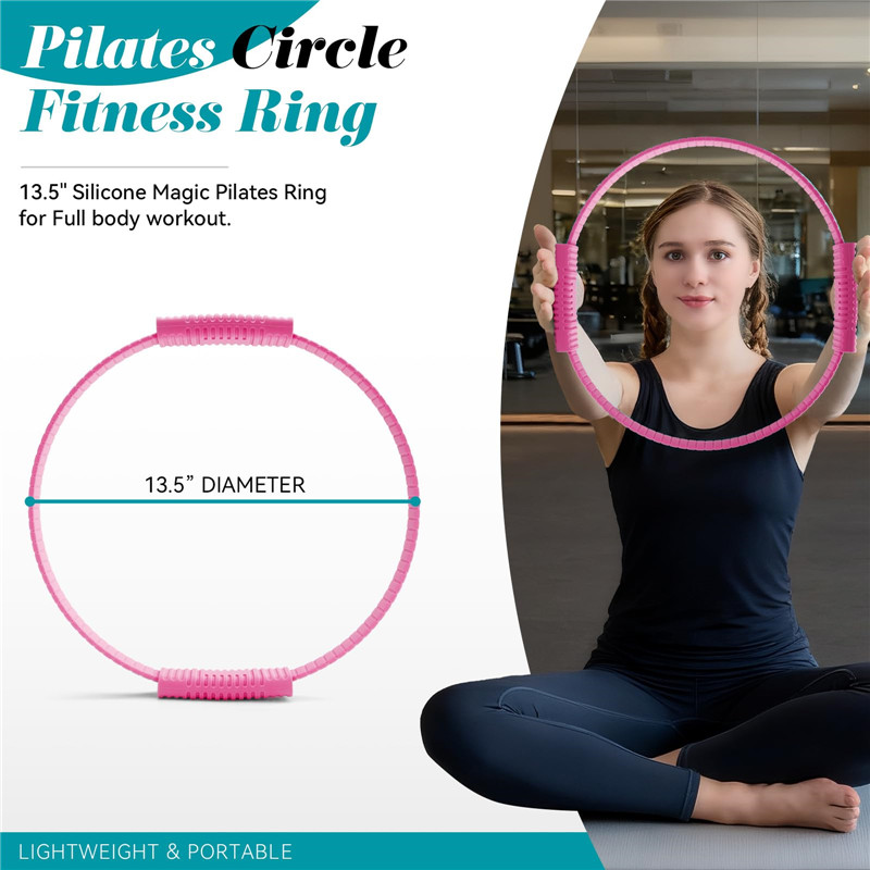 Eco-Friendly Double Handle Sil - Pilates Yoga Circle ulasan dan harga